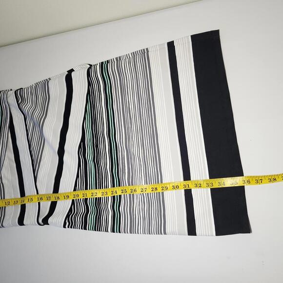 J. McLaughlin Women's Striped Sheath Dress Size S Black White Green - Picture 8 of 9